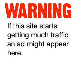 Warning: An ad may appear here